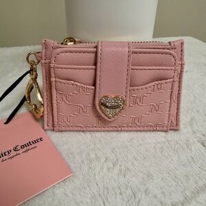 Juicy Couture Pink Wallet with Gold Accents